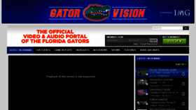 What Gatorvision.tv website looked like in 2014 (9 years ago)