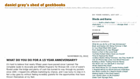 What Geekbooks.com website looked like in 2014 (9 years ago)