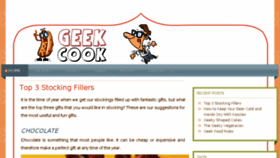 What Geekcook.org website looked like in 2014 (9 years ago)