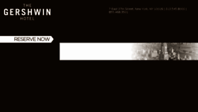 What Gershwinhotel.com website looked like in 2014 (9 years ago)