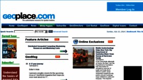 What Geoplace.com website looked like in 2014 (9 years ago)