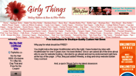 What Girlythingsbows.com website looked like in 2014 (9 years ago)