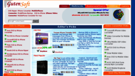 What Gutensoft.com website looked like in 2014 (9 years ago)