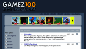 What Gamez100.com website looked like in 2014 (9 years ago)