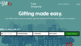 What Gifta.com website looked like in 2014 (9 years ago)