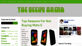 What Geekyarena.com website looked like in 2014 (9 years ago)
