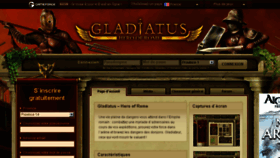 What Gladiatus.fr website looked like in 2014 (9 years ago)