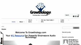 What Growthology.com website looked like in 2014 (9 years ago)