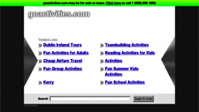 What Goactivities.com website looked like in 2014 (9 years ago)