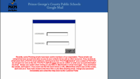 What Gmail.pgcps.org website looked like in 2014 (9 years ago)