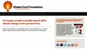 What Globalcoolfoundation.org website looked like in 2014 (9 years ago)