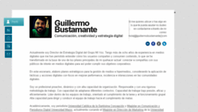 What Guillermobustamante.com website looked like in 2014 (9 years ago)