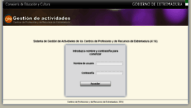 What Gescpr.educarex.es website looked like in 2014 (9 years ago)