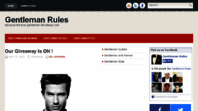 What Gentlemanrules.com website looked like in 2014 (9 years ago)