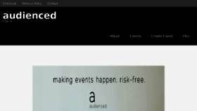 What Getaudienced.com website looked like in 2014 (9 years ago)