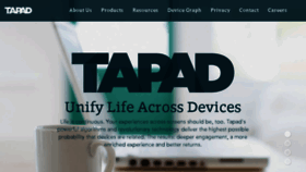 What Go.tapad.com website looked like in 2014 (9 years ago)