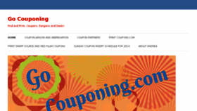What Gocouponing.com website looked like in 2014 (9 years ago)