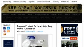 What Greatnorthernprepper.com website looked like in 2014 (9 years ago)
