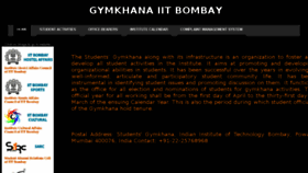 What Gymkhana.iitb.ac.in website looked like in 2014 (9 years ago)