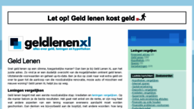 What Geldlenenxl.nl website looked like in 2014 (9 years ago)