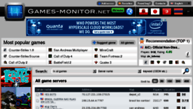 What Games-monitor.net website looked like in 2015 (9 years ago)