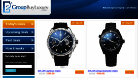 What Groupbuyluxury.com website looked like in 2015 (9 years ago)
