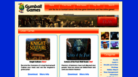 What Gumballgames.com website looked like in 2015 (9 years ago)