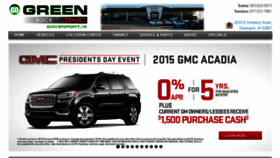 What Greenbuickgmc.com website looked like in 2015 (9 years ago)