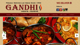 What Gandhicuisine.com website looked like in 2015 (9 years ago)