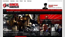 What Guncelhaberler.net website looked like in 2015 (9 years ago)