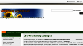 What Gleichklang-anzeigen.de website looked like in 2015 (9 years ago)