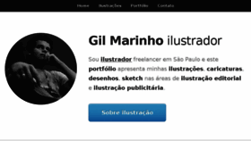 What Gilmarinho.com website looked like in 2015 (9 years ago)