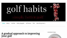 What Golfhabits.com website looked like in 2015 (9 years ago)