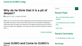 What Guwo.org website looked like in 2015 (9 years ago)