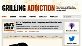 What Grillingaddiction.com website looked like in 2015 (9 years ago)