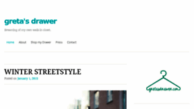 What Gretasdrawer.com website looked like in 2015 (9 years ago)