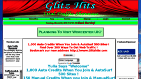 What Glitzhits.com website looked like in 2015 (9 years ago)