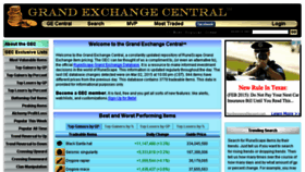 What Grandexchangecentral.com website looked like in 2015 (9 years ago)