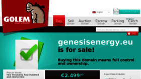 What Genesisenergy.eu website looked like in 2015 (9 years ago)