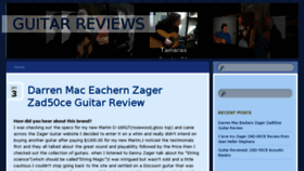 What Guitarreviews.biz website looked like in 2015 (9 years ago)
