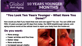 What Globalantiaging.com website looked like in 2015 (9 years ago)