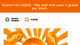What Grandcoin.org website looked like in 2015 (9 years ago)