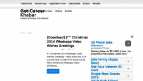 What Getcareerkhabar.in website looked like in 2015 (9 years ago)