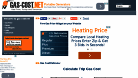 What Gas-cost.net website looked like in 2015 (9 years ago)