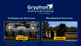 What Griffonroofing.com website looked like in 2015 (9 years ago)