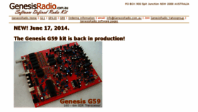 What Genesisradio.com.au website looked like in 2015 (9 years ago)