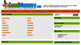 What Goodmommy.com website looked like in 2015 (9 years ago)