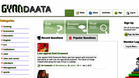 What Gyandaata.com website looked like in 2015 (9 years ago)