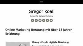What Gregor-koall.de website looked like in 2015 (9 years ago)