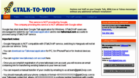 What Gtalk2voip.com website looked like in 2015 (9 years ago)